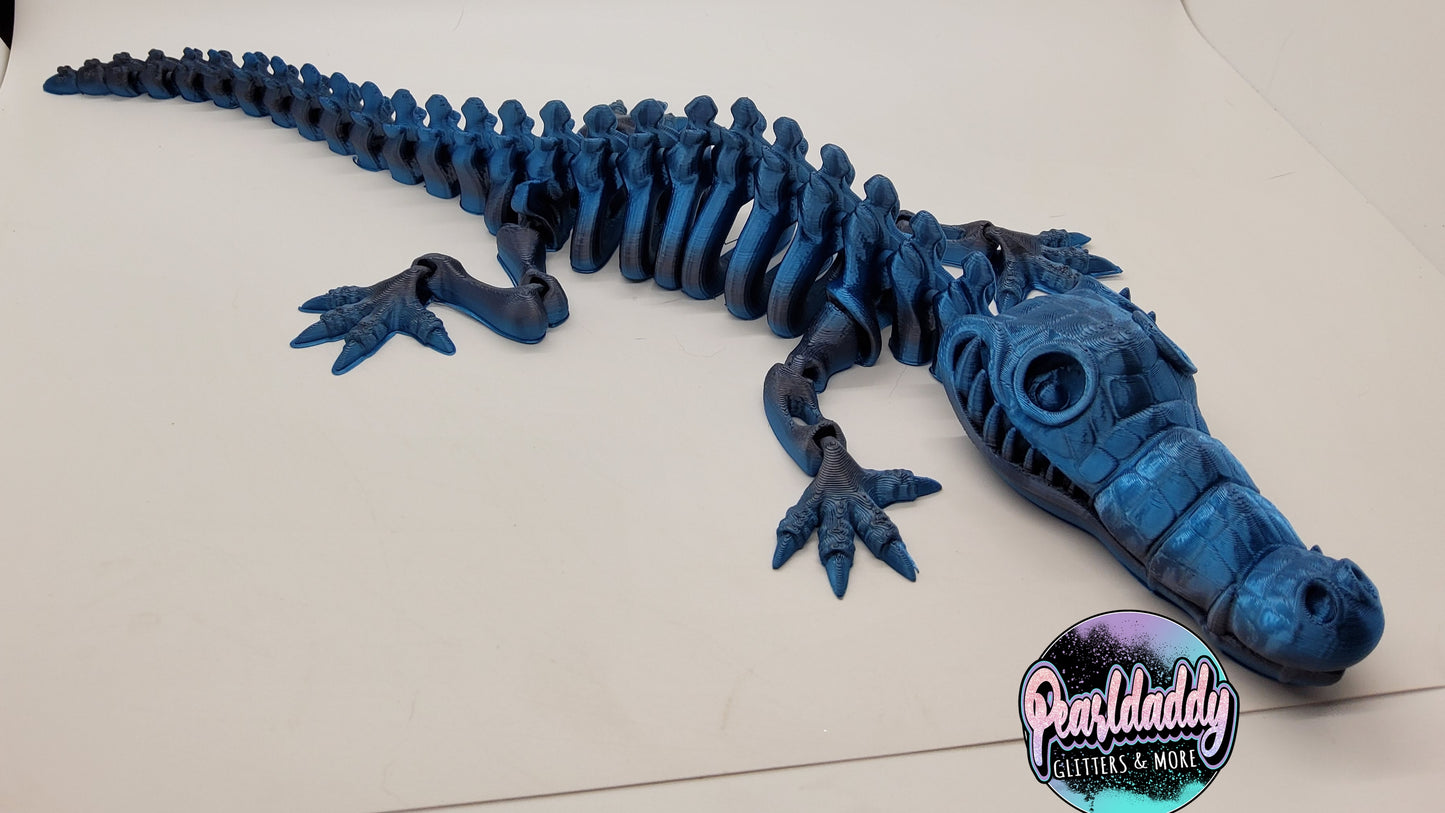3D Large Flexi Bone Crocodile