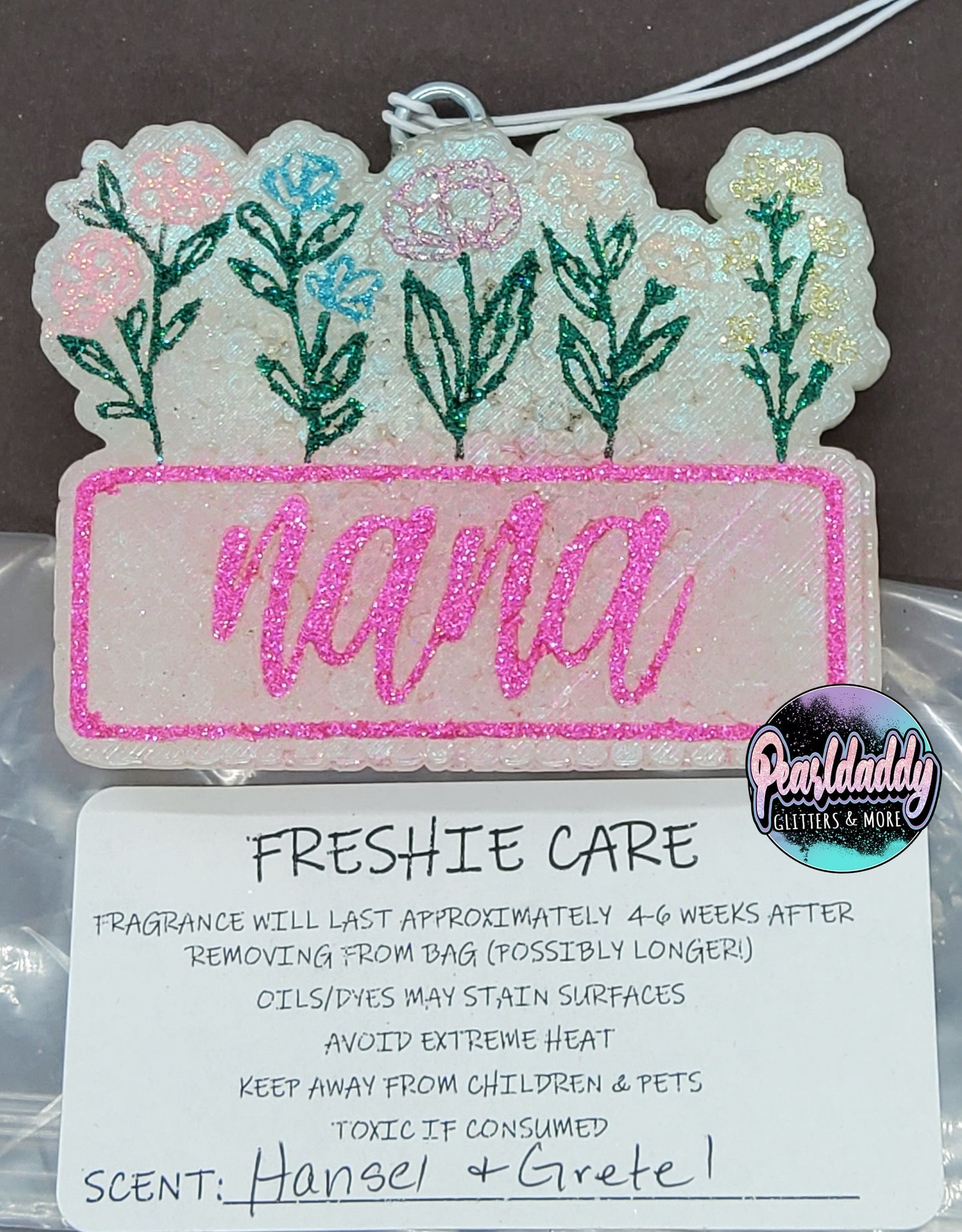Nana W/Flowers Freshie