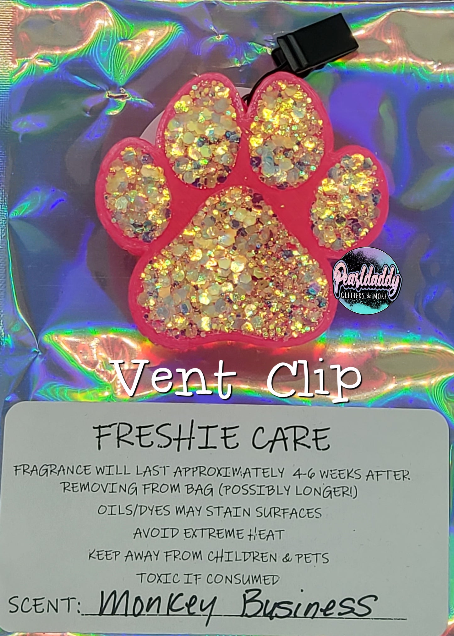 Paw Print Vent Clip