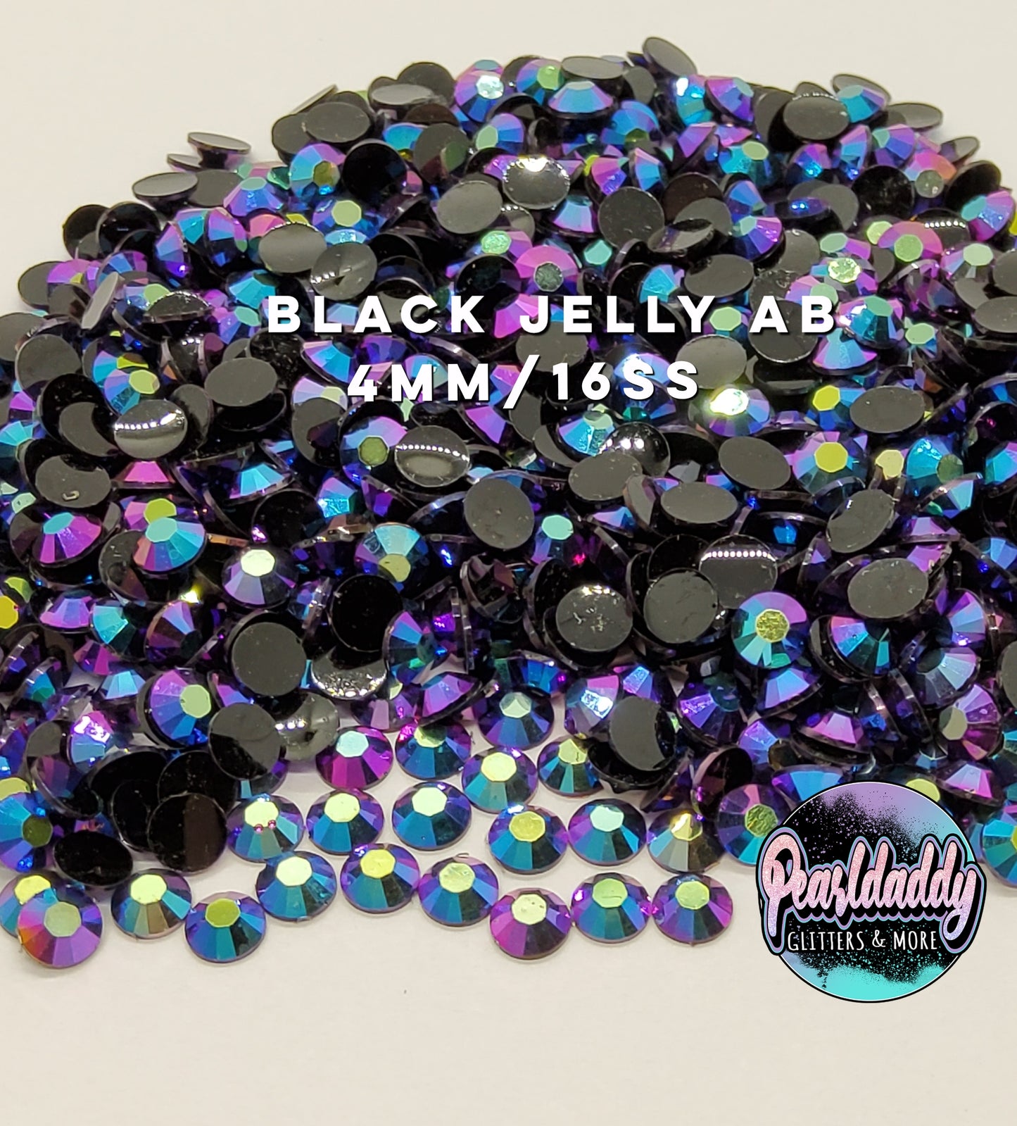 Black Jelly AB Rhinestones