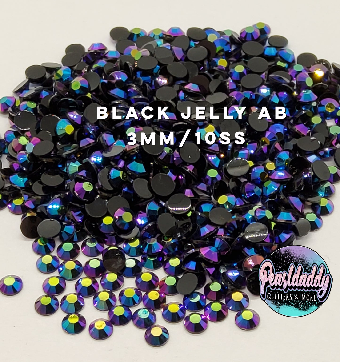 Black Jelly AB Rhinestones