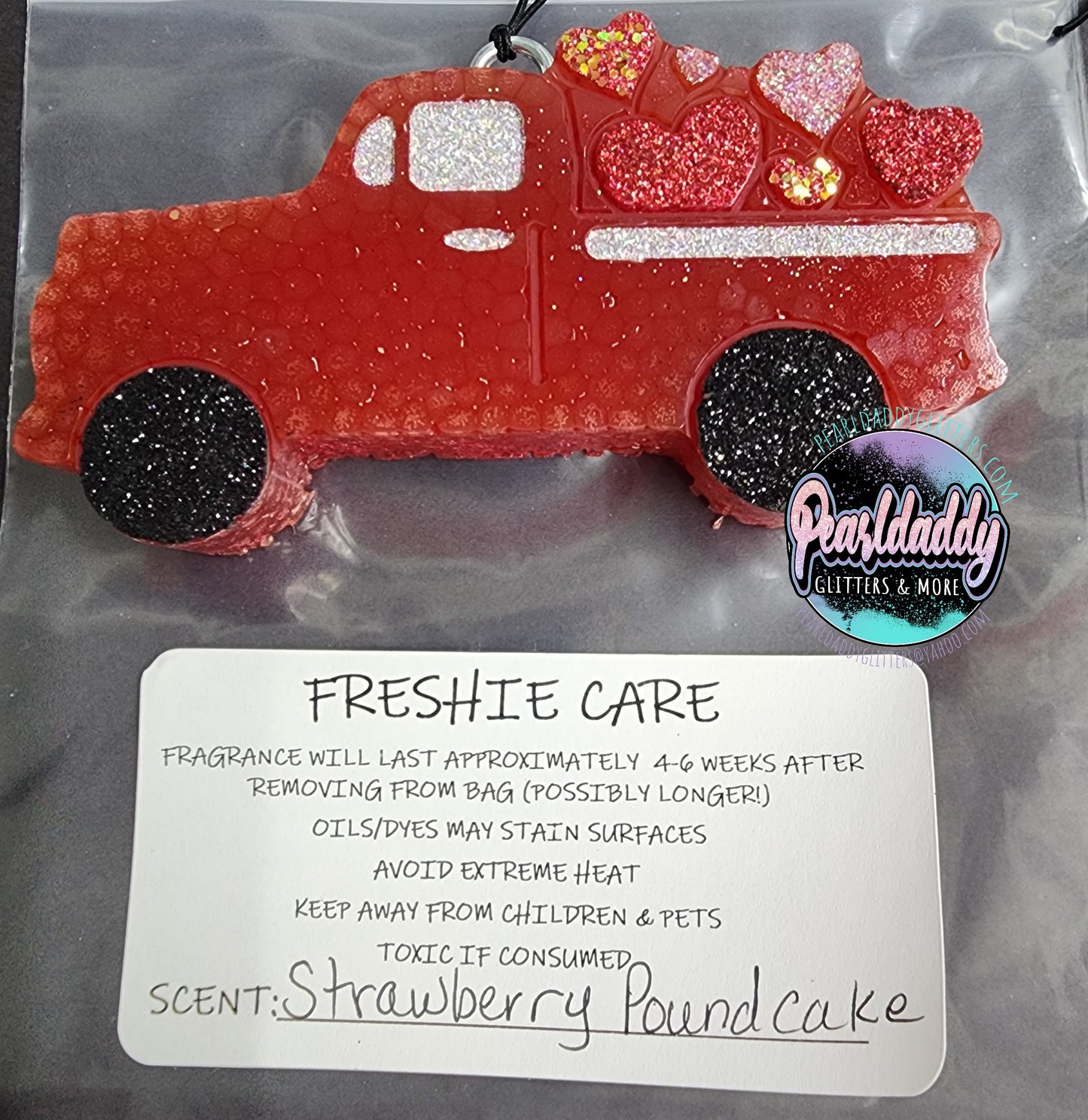 Truck with Hearts Freshie