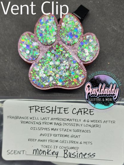 Paw Print Vent Clip