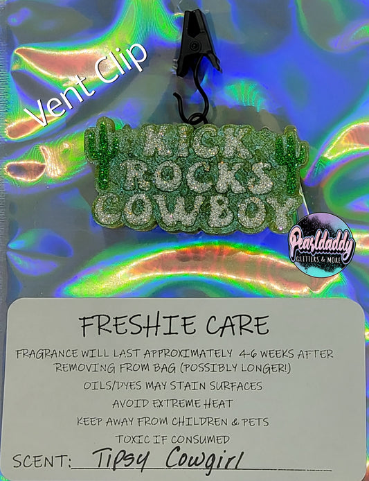 Kick Rocks Cowboy Vent Clip Freshie